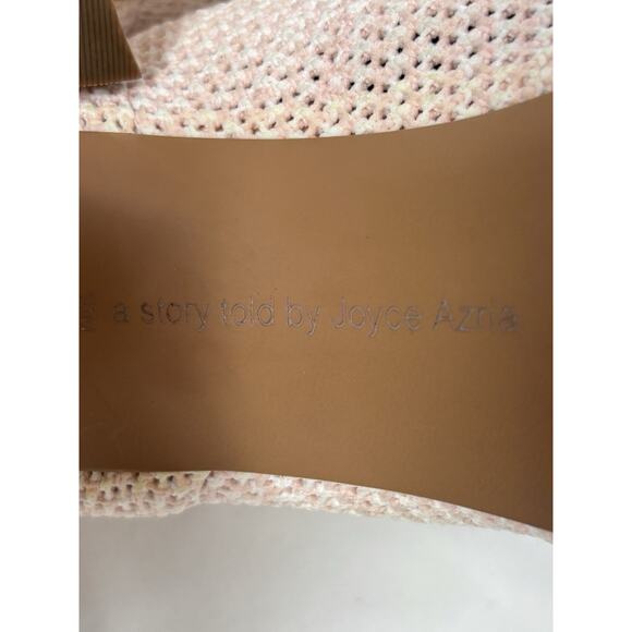 Avec Les Filles Mariah Sock Booties Pink 10 M Peep Toe Knit - Picture 7 of 12